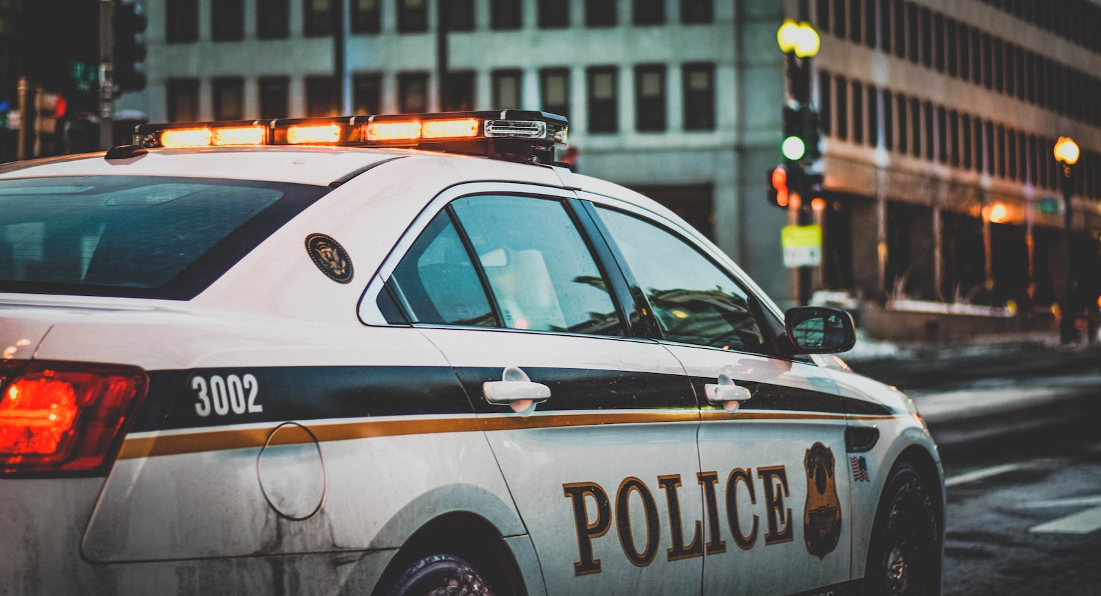 police car at street