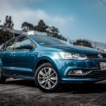 blue Volkswagen Polo 5-door hatchback