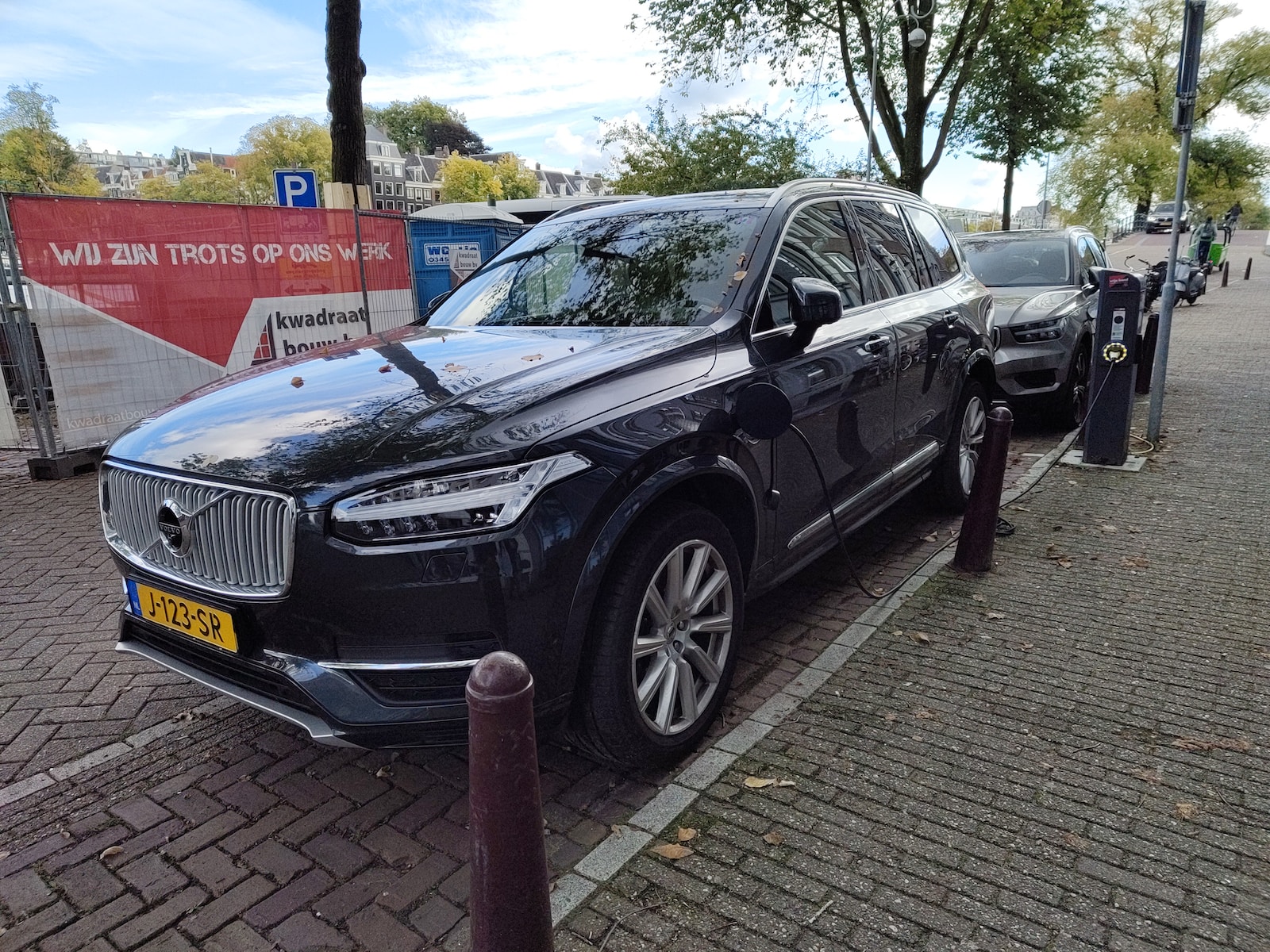 a car parked on the side of the road