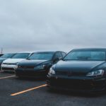 black bmw m 3 coupe on parking lot