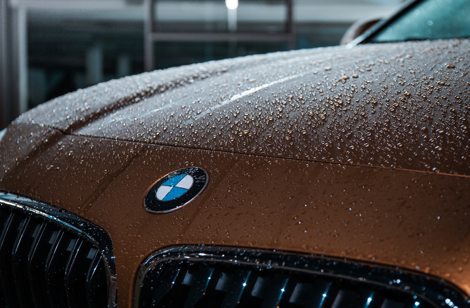 closeup photo of brown BMW vehicle